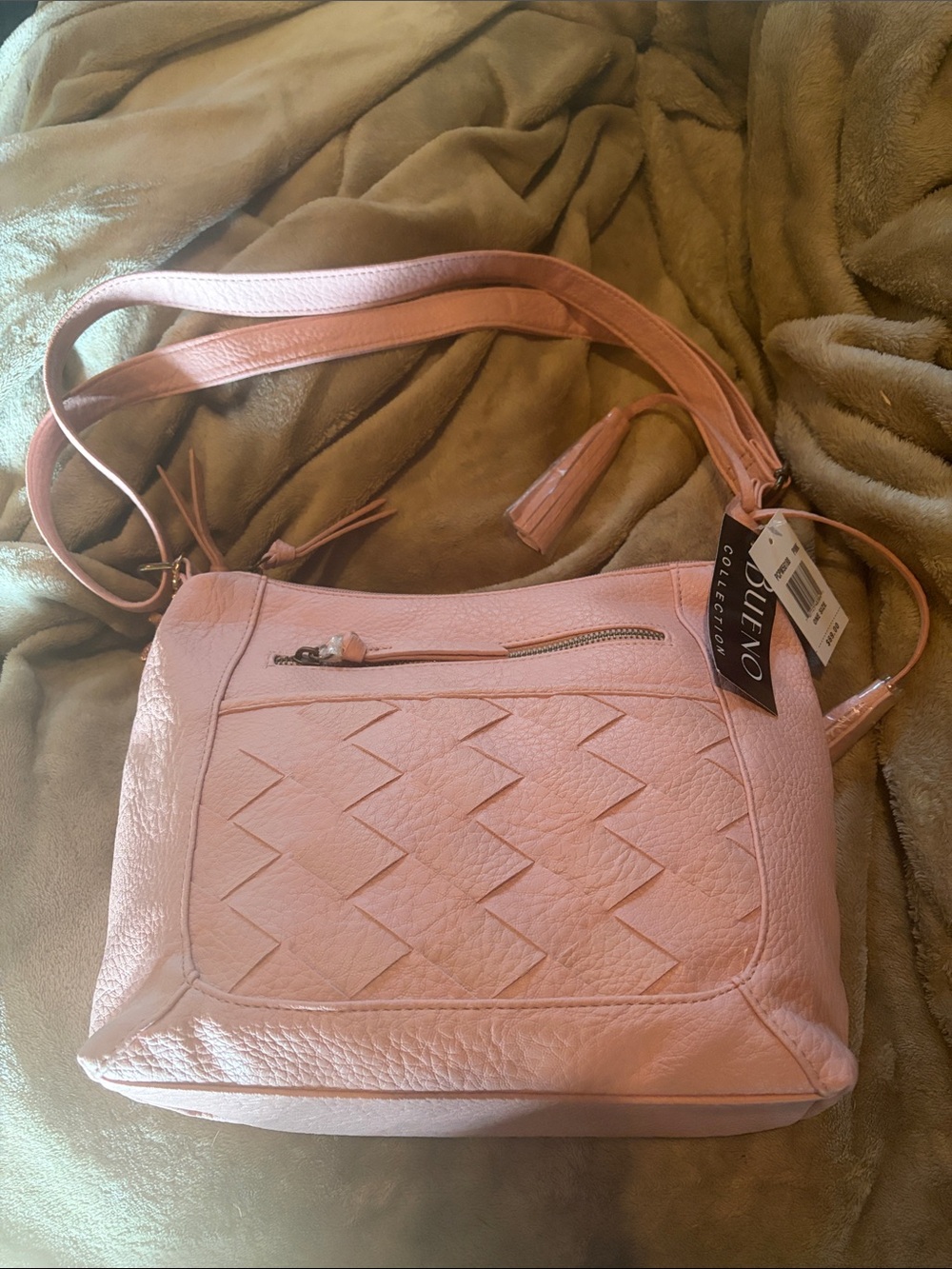 Bueno pink convertible crossbody